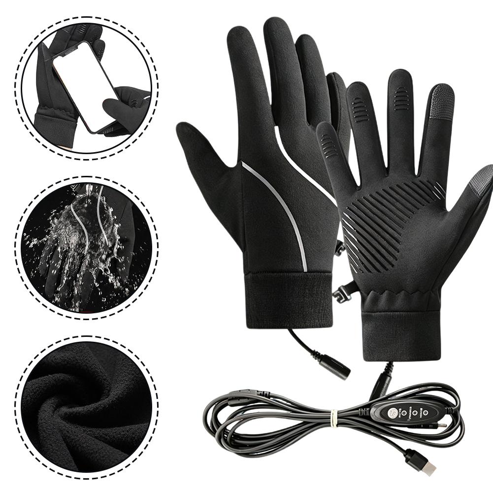 Heat Resistant Glove - Guanti riscaldati ricaricabili, in pile, caldi,