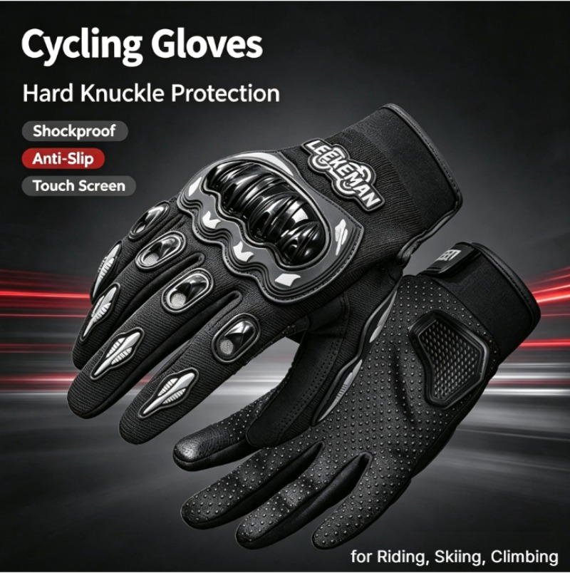 Motorcycle Glove Knuckle - Guanti da moto antiscivolo e resistenti