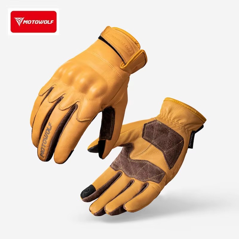 Guanti da Moto in Pelle Stile  - Motorcycle Glove Knuckle recensione e prezzo